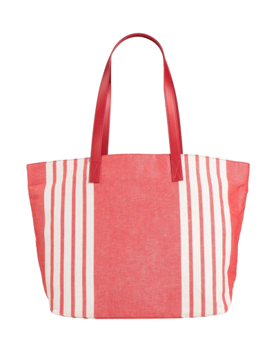 Shop My Choice Woman Shoulder Bag Red Size - Textile Fibers, Soft Leather