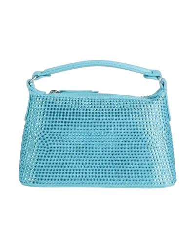 Shop Liu •jo Woman Handbag Sky Blue Size - Textile Fibers, Soft Leather
