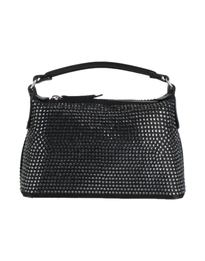 Shop Liu •jo Woman Handbag Black Size - Textile Fibers, Soft Leather