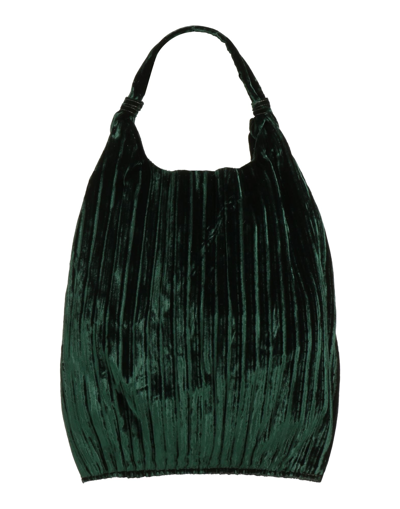 Shop Anita Bilardi Woman Handbag Dark Green Size - Polyester