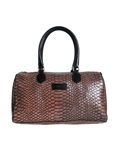Shop Amen Woman Handbag Brown Size - Soft Leather