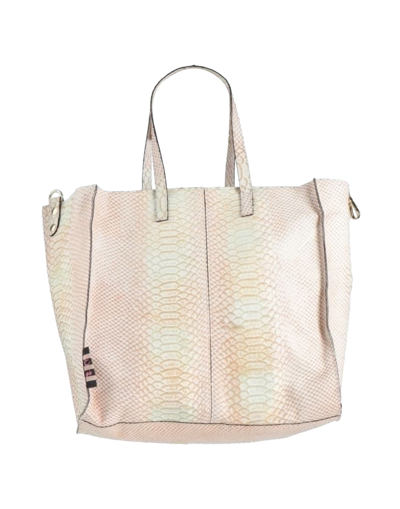 Shop E-gó Woman Handbag Sand Size - Soft Leather In Beige
