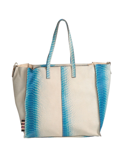Shop E-gó Woman Handbag Blue Size - Soft Leather
