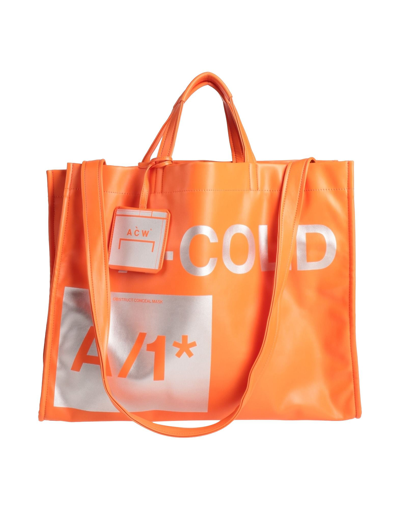 Shop A-cold-wall* Woman Handbag Orange Size - Polyamide, Recycled Polyamide, Polyurethane