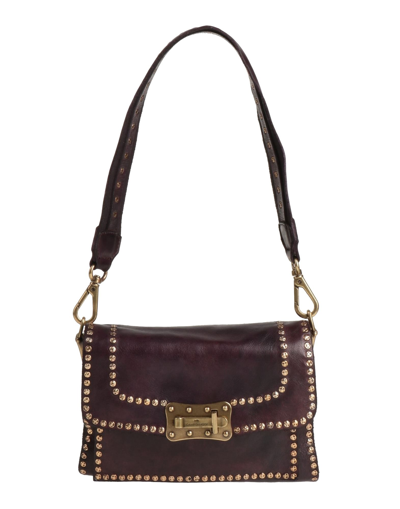 Shop Campomaggi Woman Handbag Dark Purple Size - Bovine Leather