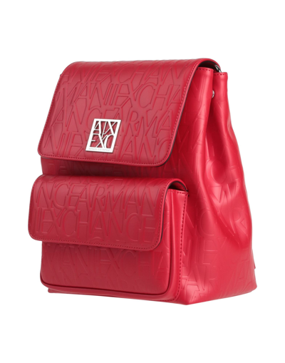 Shop Armani Exchange Backpacks In Red