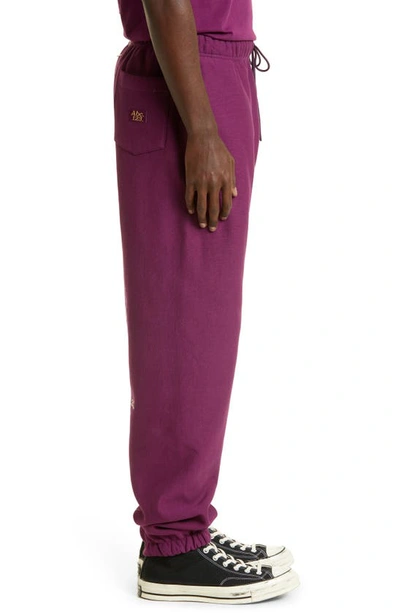 Shop Advisory Board Crystals Unisex Abc. 123. Cotton Sweatpants In Rhodolite Purple