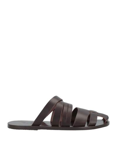 Shop Ancient Greek Sandals Man Sandals Dark Brown Size 8 Soft Leather