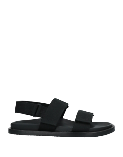 Shop Uma Wang Man Sandals Black Size 10 Textile Fibers