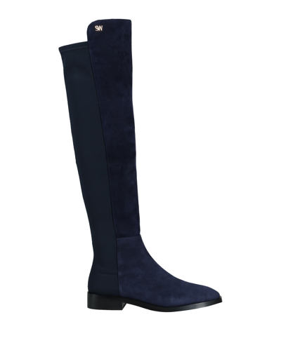 Stuart Weitzman Knee Boots In Blue