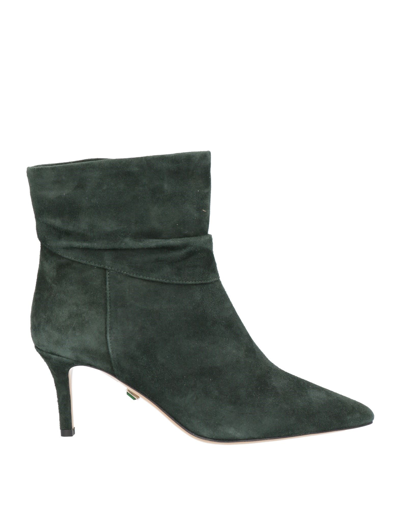Shop Ilio Smeraldo Woman Ankle Boots Dark Green Size 5 Soft Leather
