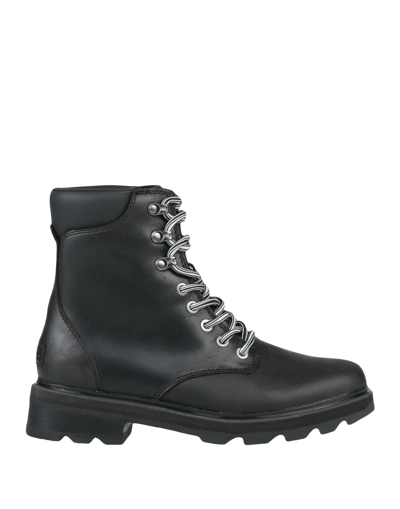 Shop Sorel Lennox Lace Stkd Wp Woman Ankle Boots Black Size 7 Leather