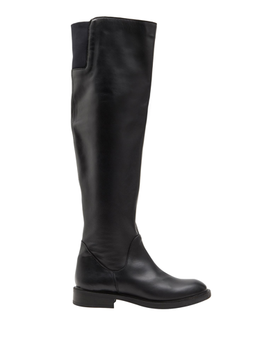 Shop Leonardo Principi Woman Boot Black Size 7 Calfskin