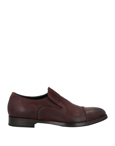 Shop Alberto Fasciani Woman Loafers Dark Brown Size 7 Calfskin