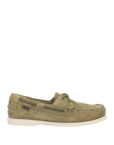 Shop Sebago Docksides Man Loafers Military Green Size 8 Leather