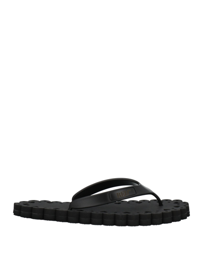 Shop Redv Red(v) Woman Thong Sandal Black Size 5 Rubber