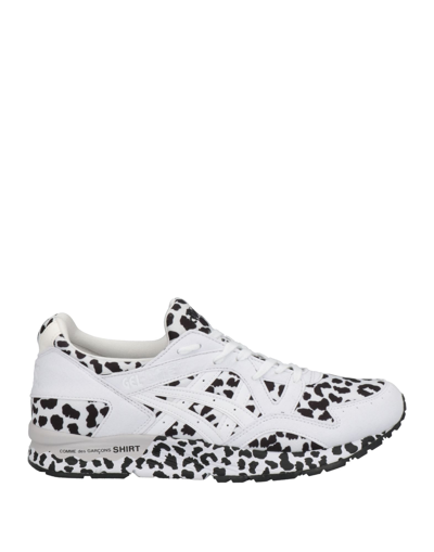 Shop Comme Des Garçons X Asics Comme Des Garçons Shirt X Asics Man Sneakers White Size 8.5 Soft Leather, Textile Fibers