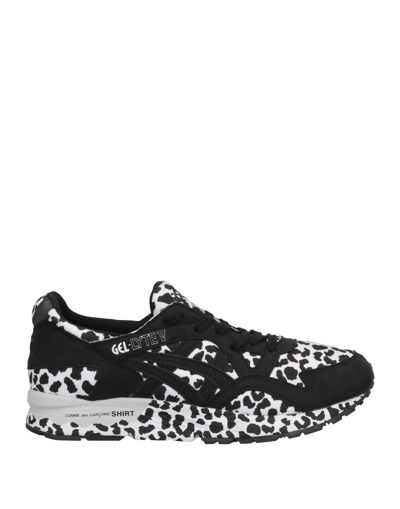 Shop Comme Des Garçons X Asics Comme Des Garçons Shirt X Asics Man Sneakers Black Size 7.5 Soft Leather, Textile Fibers