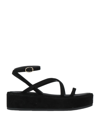 Shop Stuart Weitzman Woman Sandals Black Size 5.5 Soft Leather