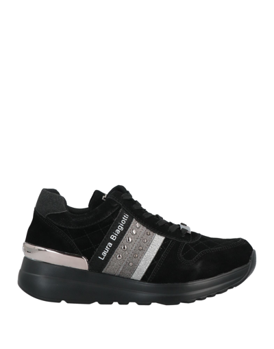 Shop Laura Biagiotti Woman Sneakers Black Size 7 Textile Fibers