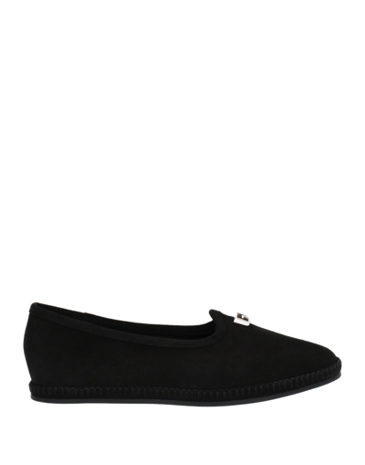Shop Giuseppe Zanotti Woman Loafers Black Size 7 Calfskin