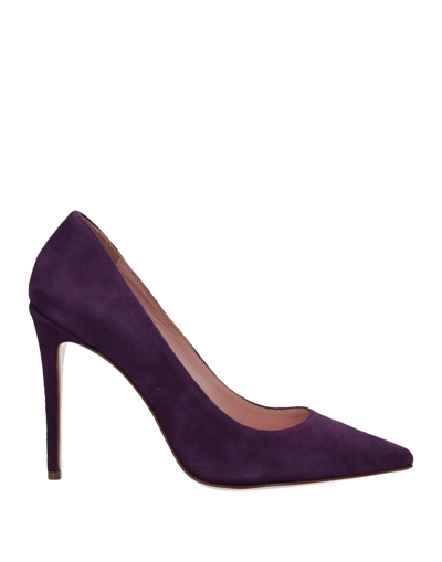 Shop Anna F . Woman Pumps Purple Size 8 Soft Leather