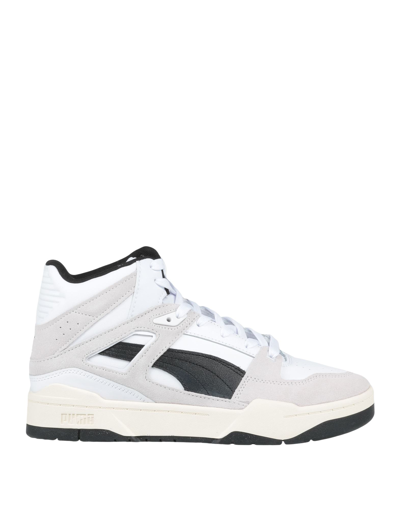 Shop Puma Slipstream Hi Heritage Man Sneakers White Size 8.5 Soft Leather