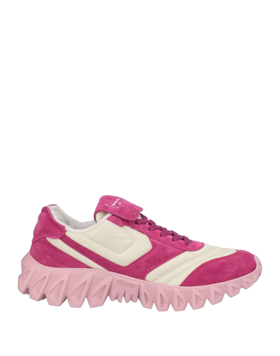 Shop Pantofola D'oro Woman Sneakers Pink Size 6 Soft Leather, Textile Fibers