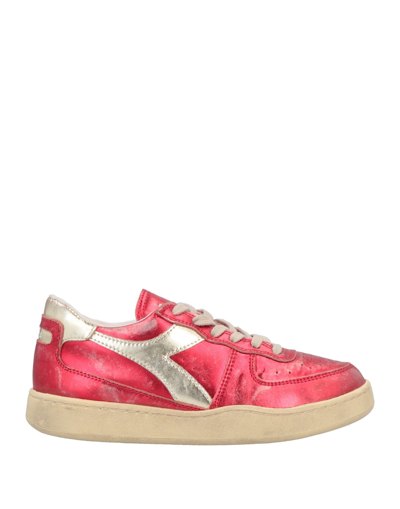 Shop Diadora Heritage Woman Sneakers Red Size 5.5 Soft Leather
