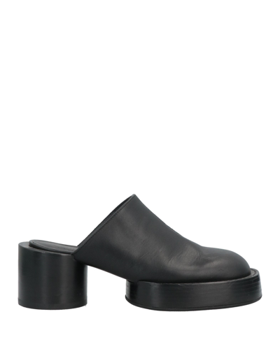 Shop Mm6 Maison Margiela Woman Mules & Clogs Black Size 9 Soft Leather