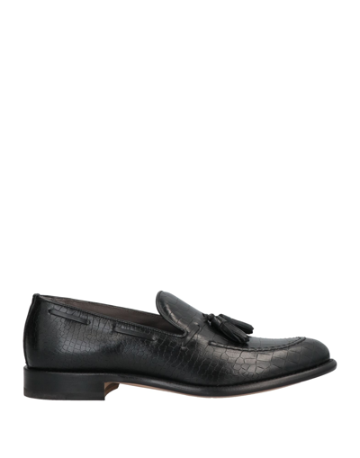 Shop Pollini Man Loafers Black Size 7 Calfskin
