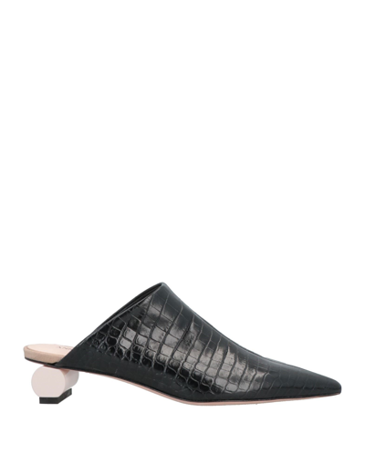 Shop Anna Baiguera Woman Mules & Clogs Black Size 11 Soft Leather