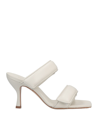 Shop Gia X Pernille Teisbaek Woman Sandals Light Grey Size 6 Soft Leather