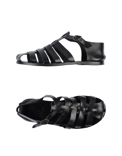 Shop Ancient Greek Sandals Man Sandals Black Size 11 Cowhide