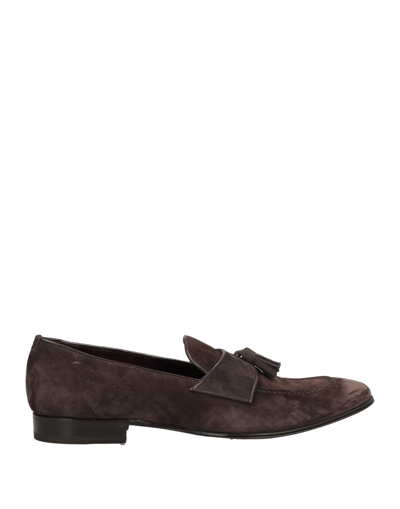 Shop Lidfort Man Loafers Dark Brown Size 7 Soft Leather
