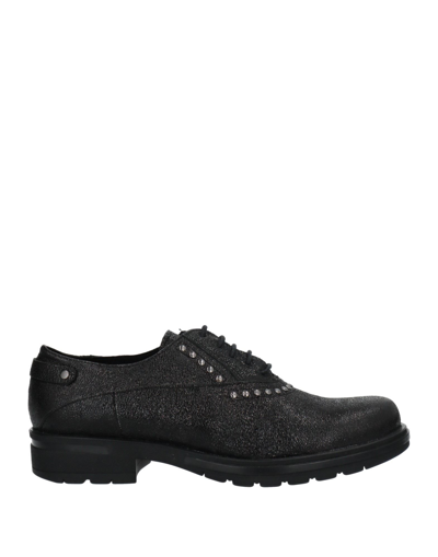 Shop Carlo Pazolini Woman Lace-up Shoes Black Size 6 Soft Leather
