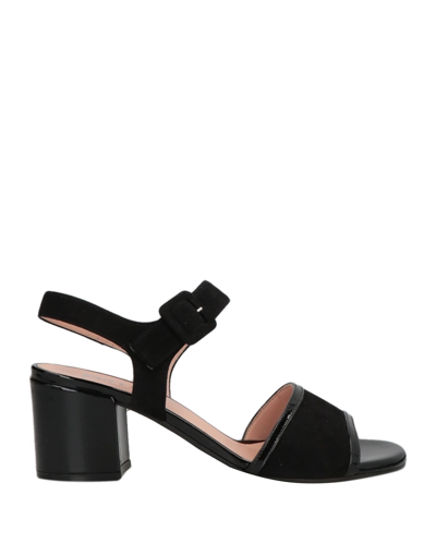 Shop Pollini Woman Sandals Black Size 6.5 Soft Leather