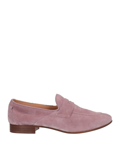 Shop Pollini Woman Loafers Pastel Pink Size 7 Soft Leather