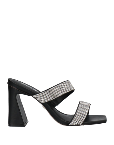 Shop Arezzo Woman Sandals Black Size 4 Textile Fibers