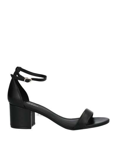 Shop Arezzo Woman Sandals Black Size 9 Goat Skin