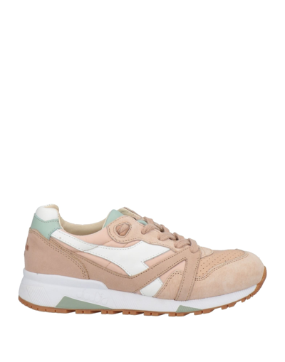 Shop Diadora Heritage Woman Sneakers Blush Size 6 Soft Leather, Textile Fibers In Pink