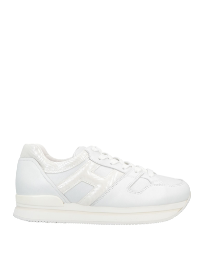 Shop Hogan Woman Sneakers White Size 7.5 Soft Leather