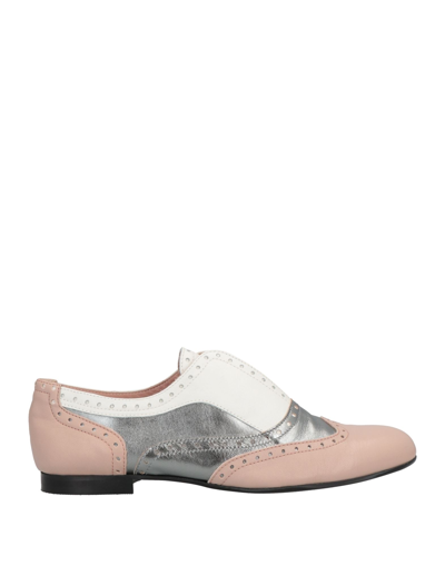 Shop Pollini Woman Loafers Light Pink Size 5 Soft Leather