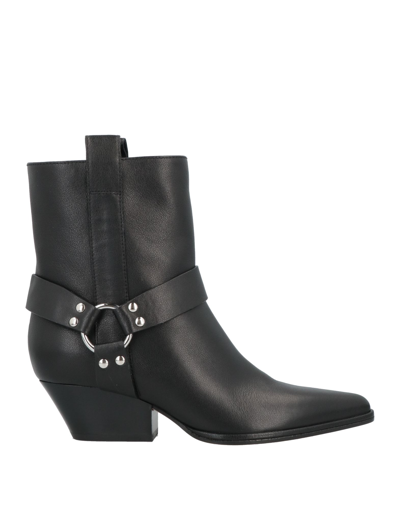Sergio Rossi Ankle Boots In Black