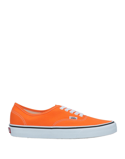 Shop Vans Man Sneakers Orange Size 4.5 Textile Fibers