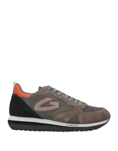 Shop Alberto Guardiani Man Sneakers Dove Grey Size 12 Soft Leather, Textile Fibers