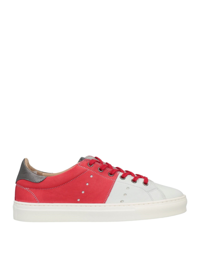 Shop Pollini Man Sneakers Red Size 12 Soft Leather