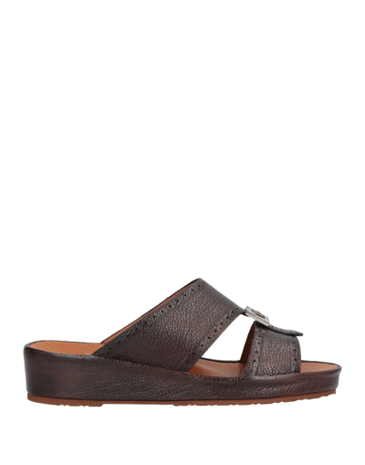 Shop Pakerson Sandals In Dark Brown