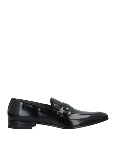 Shop Pollini Man Loafers Black Size 6 Calfskin