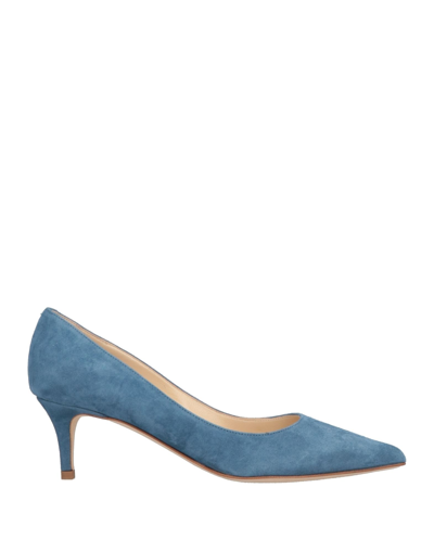 Shop Douuod Woman Pumps Pastel Blue Size 8 Soft Leather